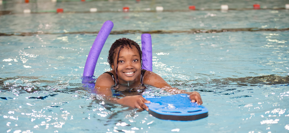 Foto van zwemles Foto van zwemles